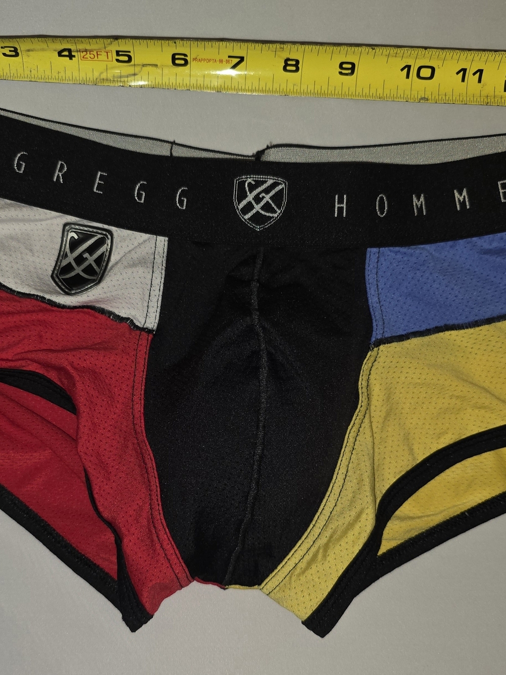 Gregg Homme Multicolor Colorblock Boxer Briefs - Black with Red, Blue & Yellow